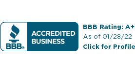 BBB accredited business BBB rating: A+ as of 01/28/22 Click for profile
